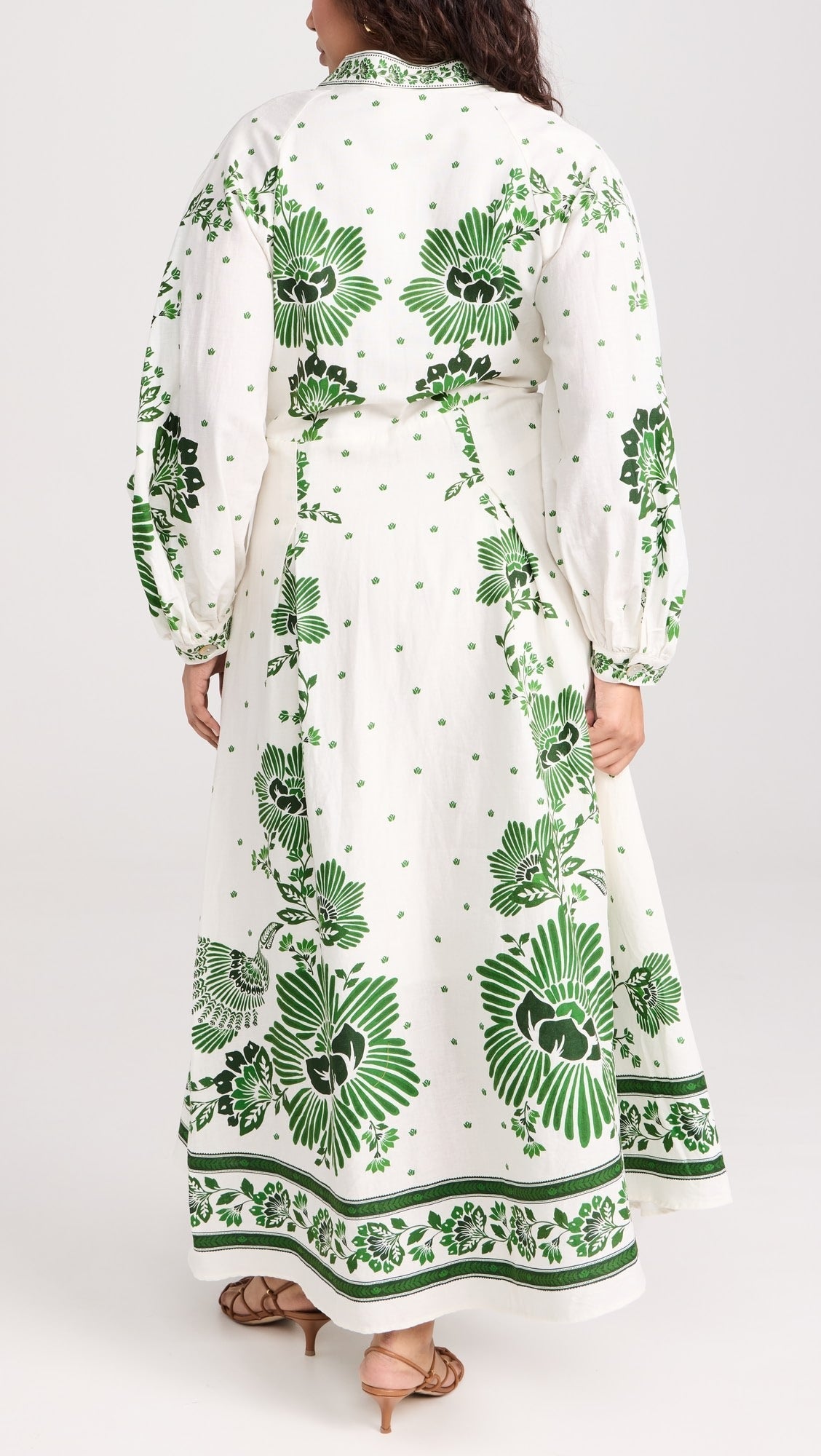 Forest Soul Off-White Maxi Dress
