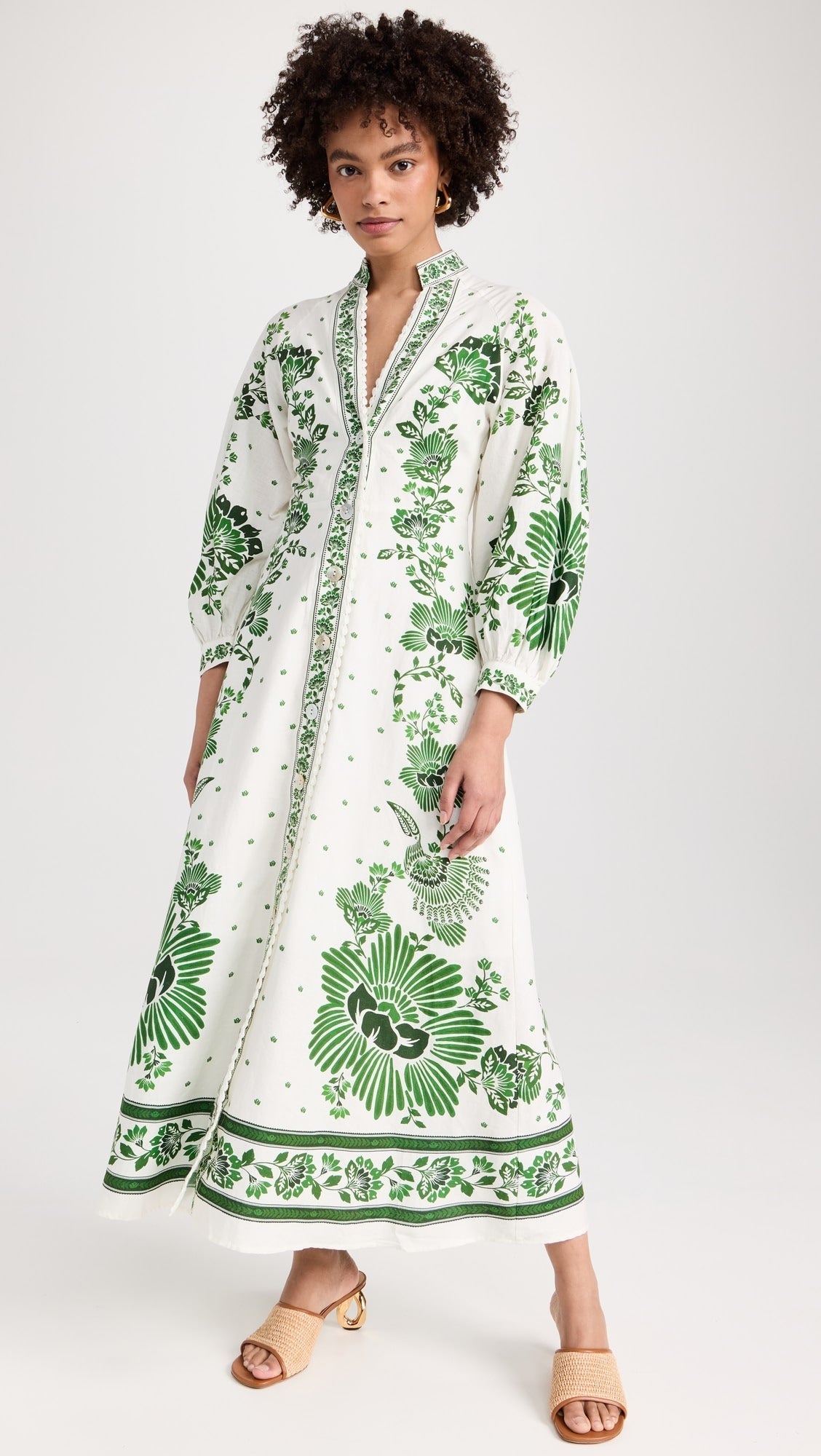 Forest Soul Off-White Maxi Dress