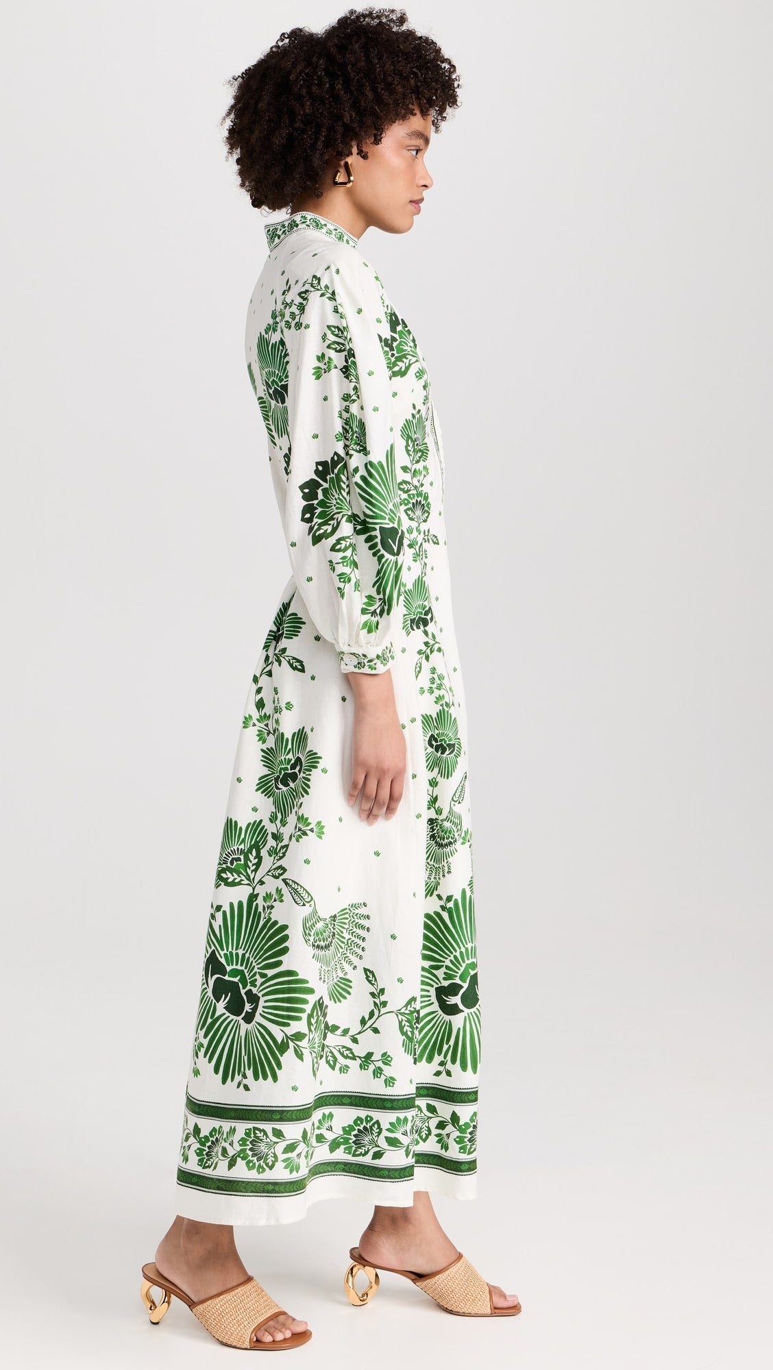 Forest Soul Off-White Maxi Dress