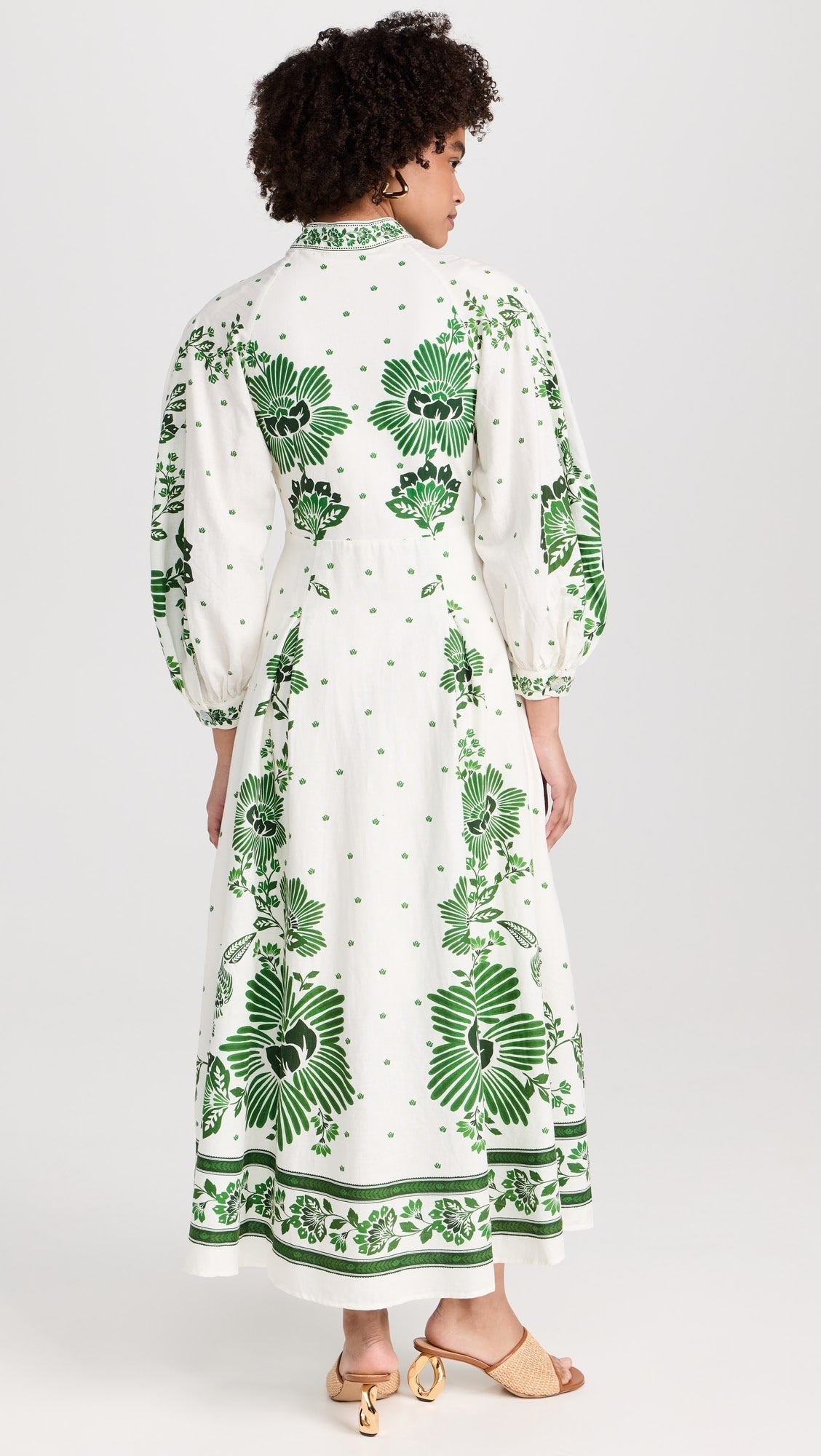 Forest Soul Off-White Maxi Dress