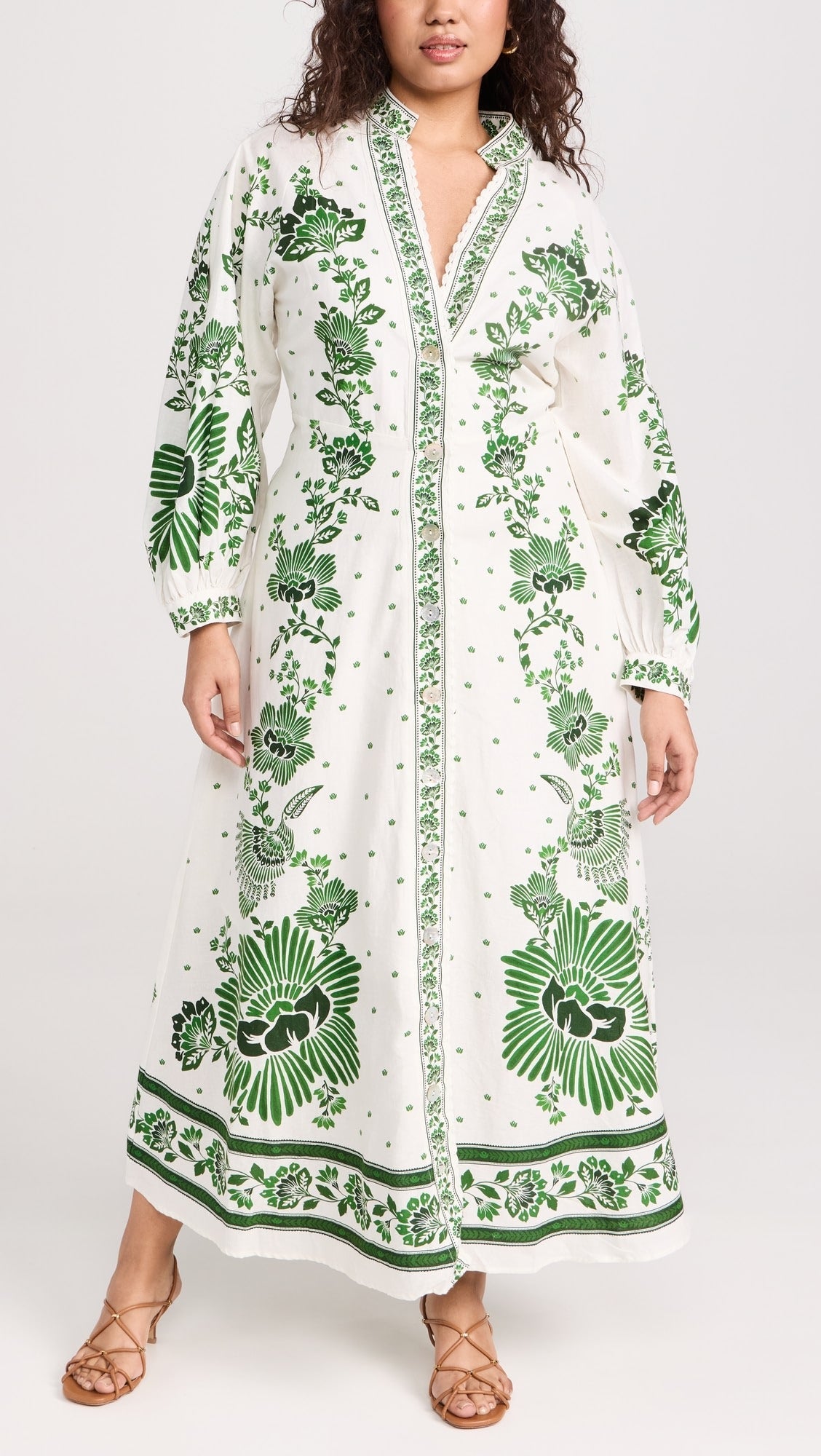 Forest Soul Off-White Maxi Dress